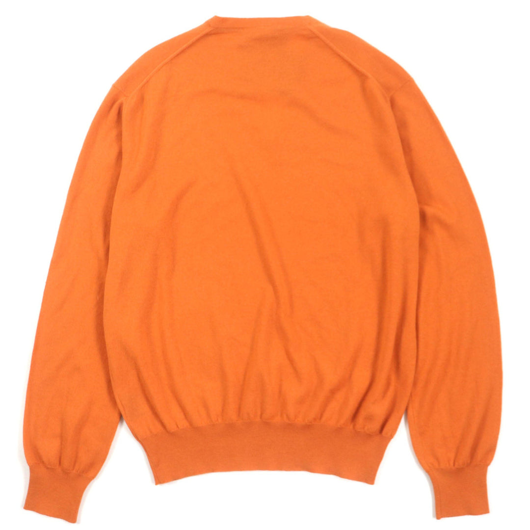 Loro Piana sweater FAC6401 Main: 100% cashmere Orange mens 48 Used Authentic