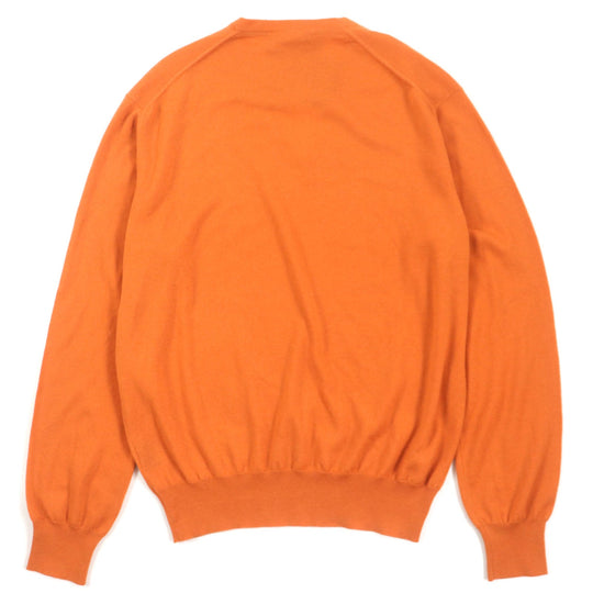 Loro Piana sweater FAC6401 Main: 100% cashmere Orange mens 48 Used Authentic