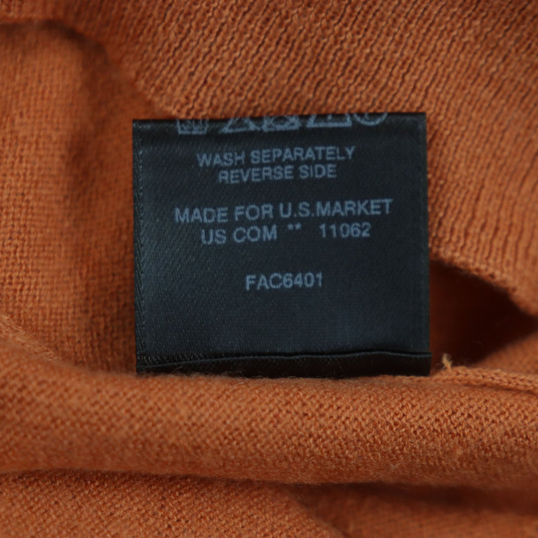Loro Piana sweater FAC6401 Main: 100% cashmere Orange mens 48 Used Authentic