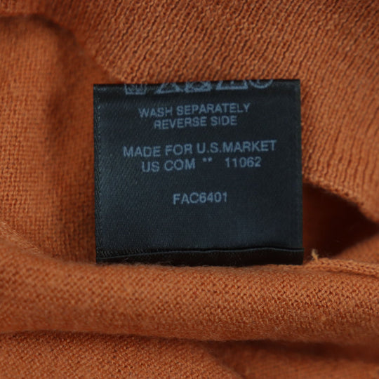 Loro Piana sweater FAC6401 Main: 100% cashmere Orange mens 48 Used Authentic