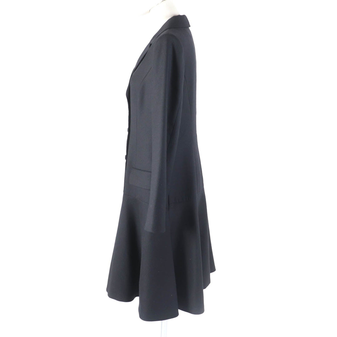 FOXEY one piece 40165 Outer material: 92% wool, Outer material: 6% nylon, Outer material: 2% polyurethane, Part: 100% polyester, Lining: 100% cupra black Dress Shapely Women 42 Used Authentic