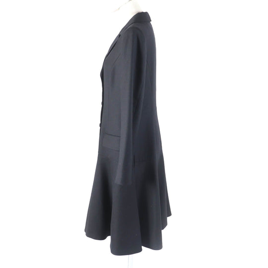FOXEY one piece 40165 Outer material: 92% wool, Outer material: 6% nylon, Outer material: 2% polyurethane, Part: 100% polyester, Lining: 100% cupra black Dress Shapely Women 42 Used Authentic