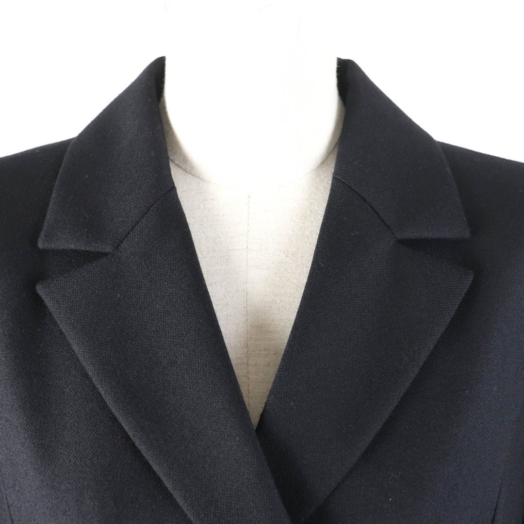 FOXEY one piece 40165 Outer material: 92% wool, Outer material: 6% nylon, Outer material: 2% polyurethane, Part: 100% polyester, Lining: 100% cupra black Dress Shapely Women 42 Used Authentic