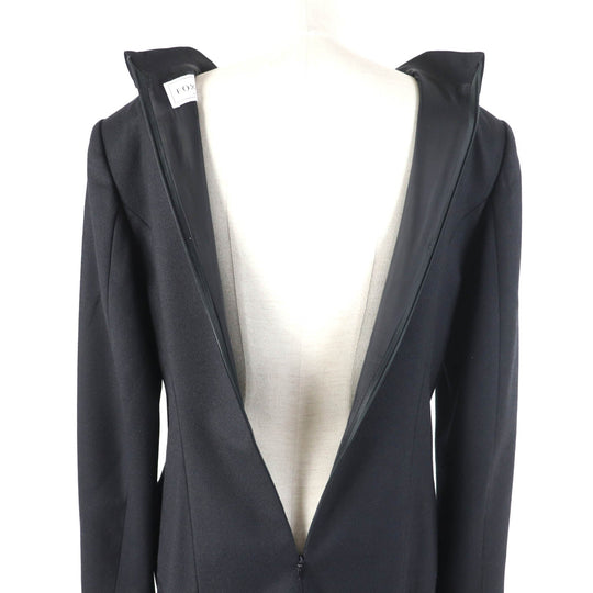 FOXEY one piece 40165 Outer material: 92% wool, Outer material: 6% nylon, Outer material: 2% polyurethane, Part: 100% polyester, Lining: 100% cupra black Dress Shapely Women 42 Used Authentic