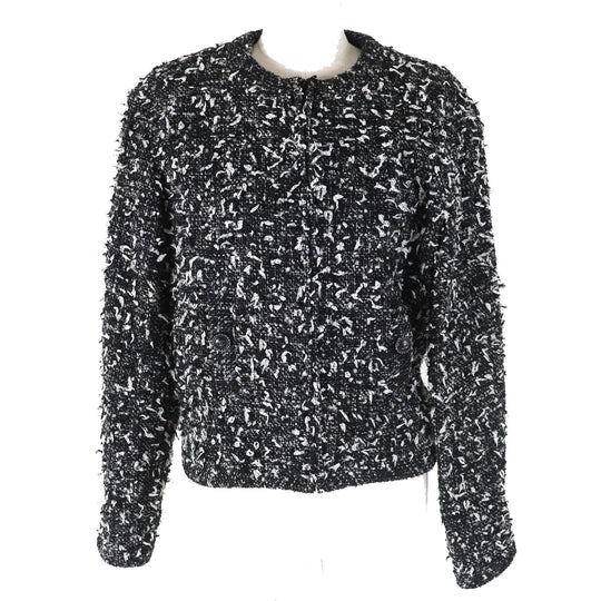 CHANEL Jacket P62063 Outer: 46% wool, Outer: 29% polyamide (nylon), Outer: 25% alpaca, Lining: 100% silk Black type Women 34 Used Authentic