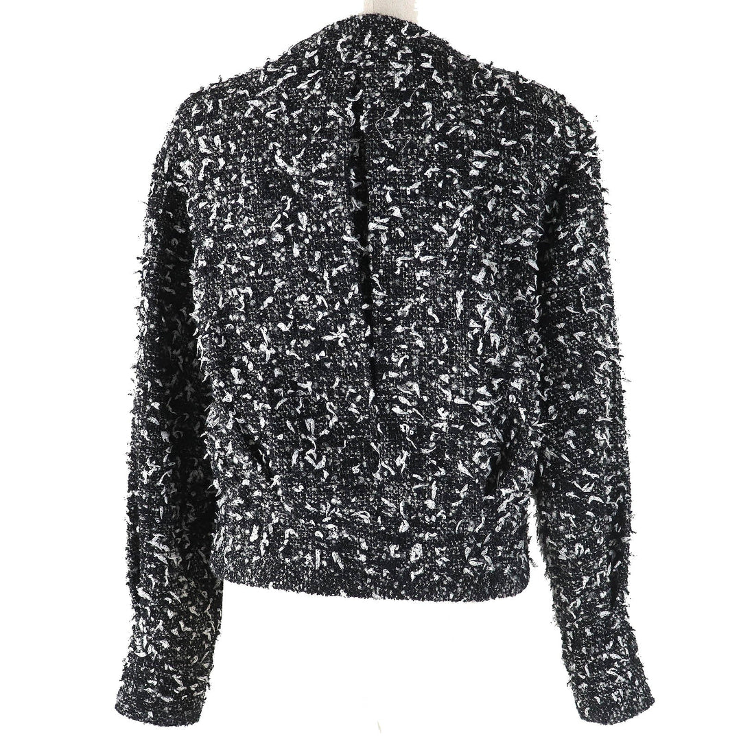 CHANEL Jacket P62063 Outer: 46% wool, Outer: 29% polyamide (nylon), Outer: 25% alpaca, Lining: 100% silk Black type Women 34 Used Authentic