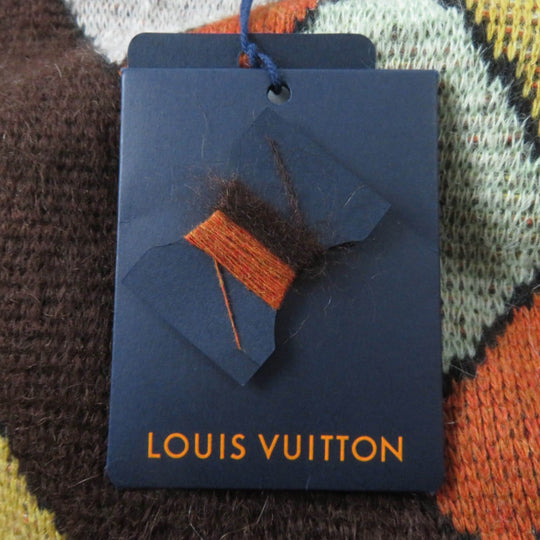 LOUIS VUITTON knit 1AAMCF Main: 41% wool, Main: 35% mohair, Main: 24% nylon, Part: cowhide multicolor Women S Used Authentic