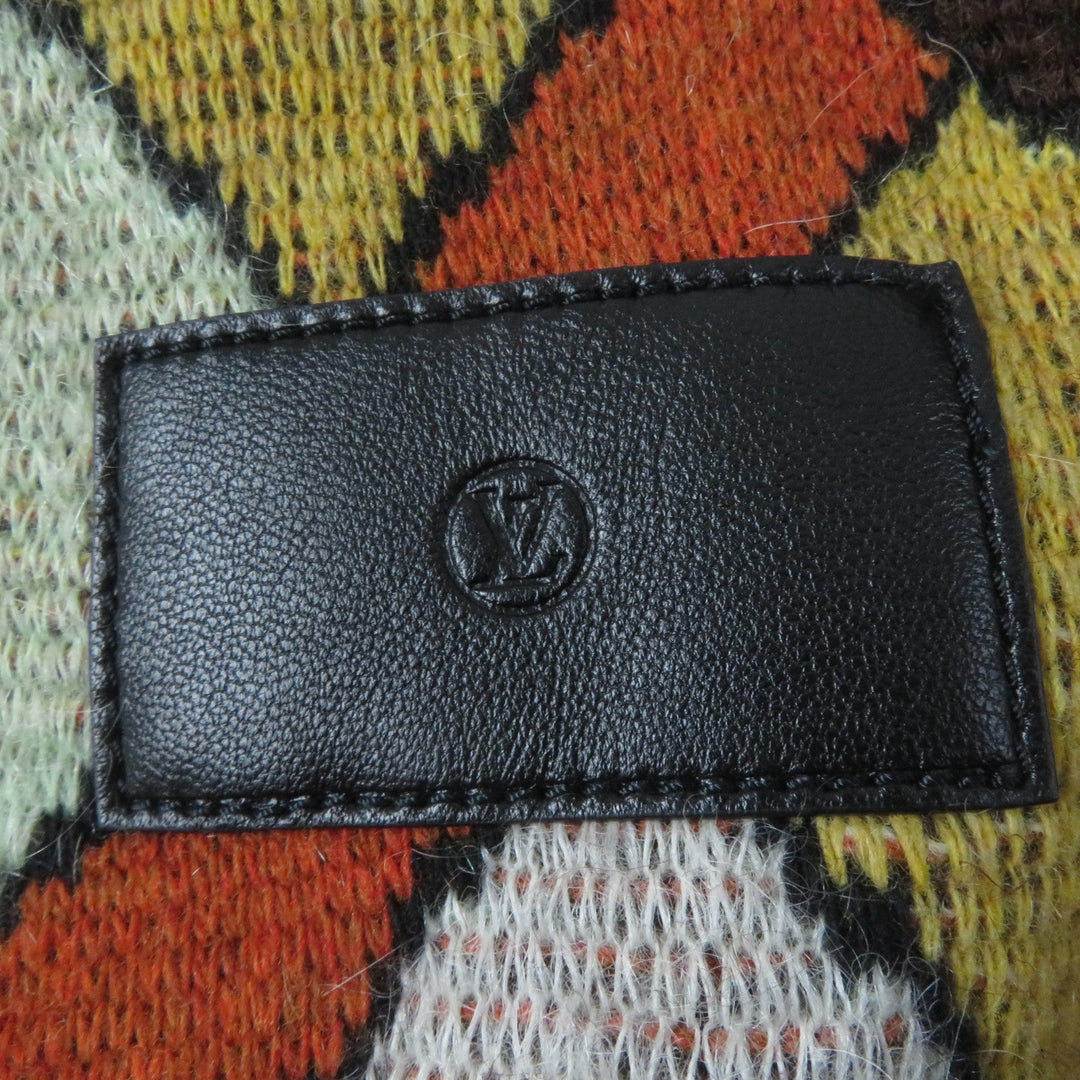 LOUIS VUITTON knit 1AAMCF Main: 41% wool, Main: 35% mohair, Main: 24% nylon, Part: cowhide multicolor Women S Used Authentic