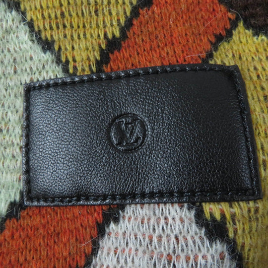LOUIS VUITTON knit 1AAMCF Main: 41% wool, Main: 35% mohair, Main: 24% nylon, Part: cowhide multicolor Women S Used Authentic