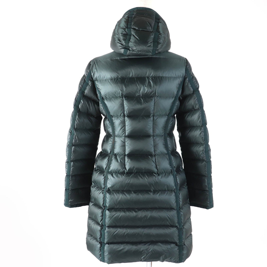 MONCLER down coat Main: 100% nylon, Lining: 100% nylon, Filling: 90% down, Filling: 10% feather green HERMINE Women Zero Size Used Authentic