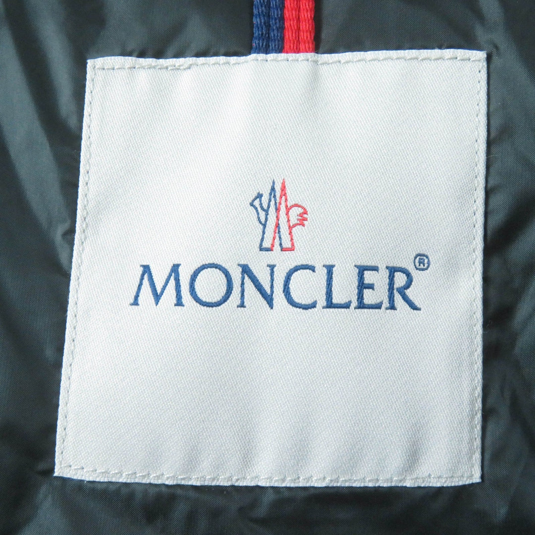 MONCLER down coat Main: 100% nylon, Lining: 100% nylon, Filling: 90% down, Filling: 10% feather green HERMINE Women Zero Size Used Authentic