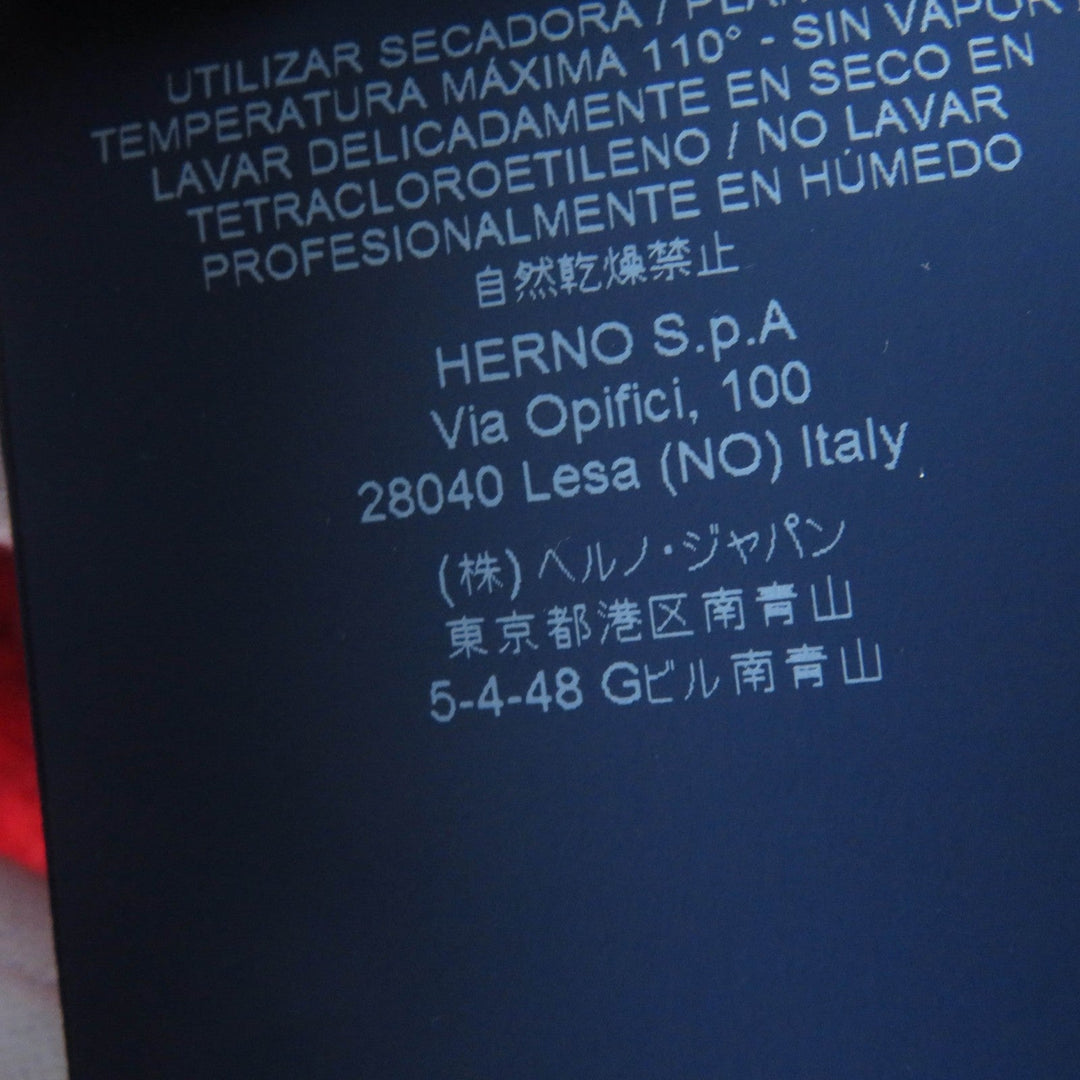 Herno coat Main: 35% acrylic, Main: 21% wool, Main: 17% polyester, Main: 9% mohair, Main: 9% alpaca, : 35% polyester Red Women 40 Used Authentic