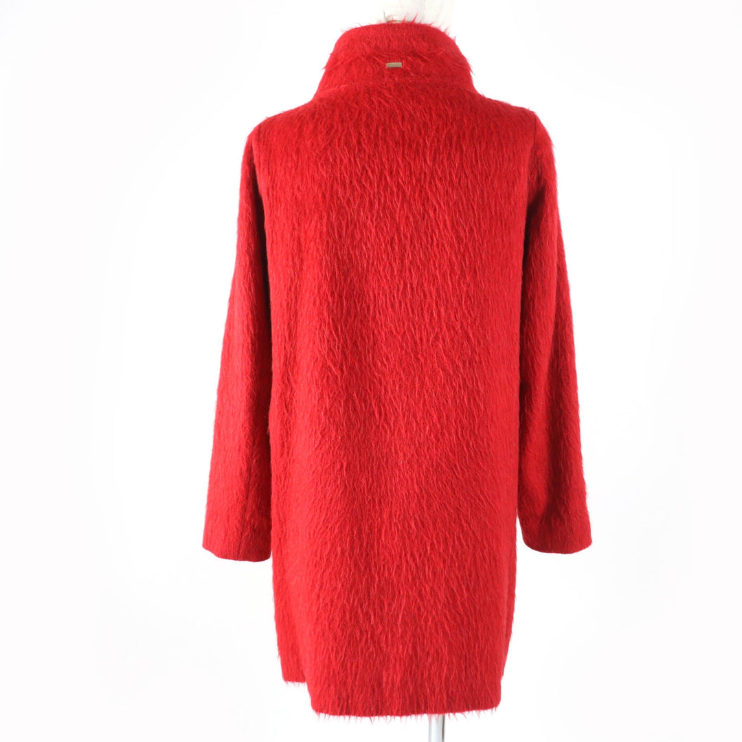 Herno coat Main: 35% acrylic, Main: 21% wool, Main: 17% polyester, Main: 9% mohair, Main: 9% alpaca, : 35% polyester Red Women 40 Used Authentic