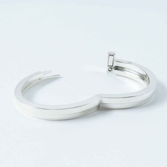 TIFFANY&Co. bracelet Main: AG925, Part: Diamond Silver T-Square Wrap Bangle Bracelet Women Used Authentic