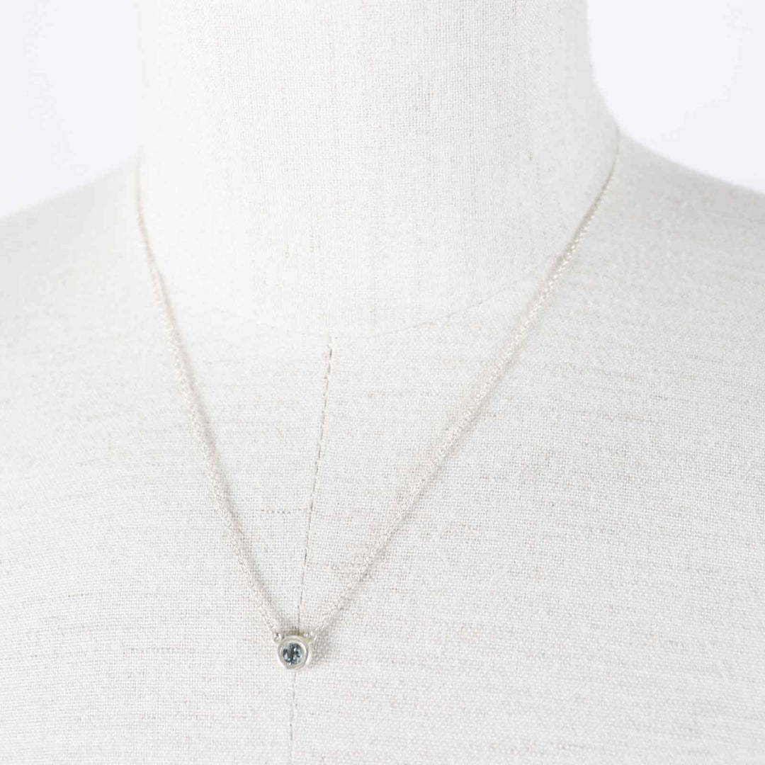 TIFFANY&Co. Necklace Main: AG925, Part: Aquamarine Silver light blue By the yard Women Used Authentic