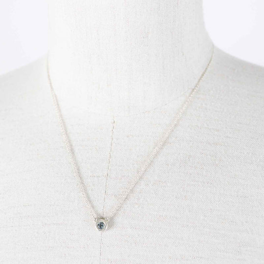 TIFFANY&Co. Necklace Main: AG925, Part: Aquamarine Silver light blue By the yard Women Used Authentic