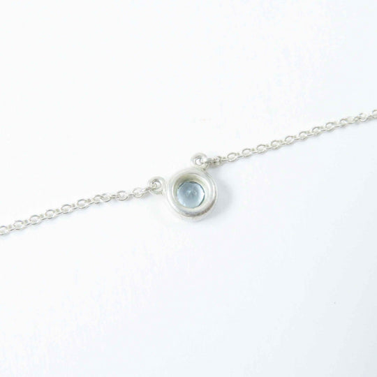 TIFFANY&Co. Necklace Main: AG925, Part: Aquamarine Silver light blue By the yard Women Used Authentic