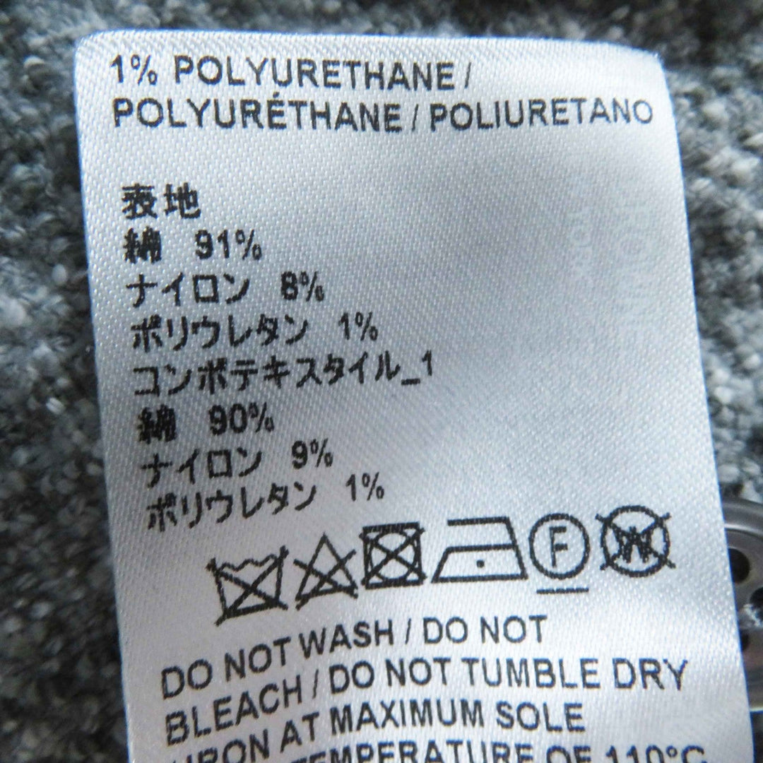 THOM BROWNE one piece FJD105A Main: 91% cotton, Main: 8% polyamide, Main: 1% elastane, Part: 90% cotton, Part: 9% polyamide Gray white Women 40 Used Authentic