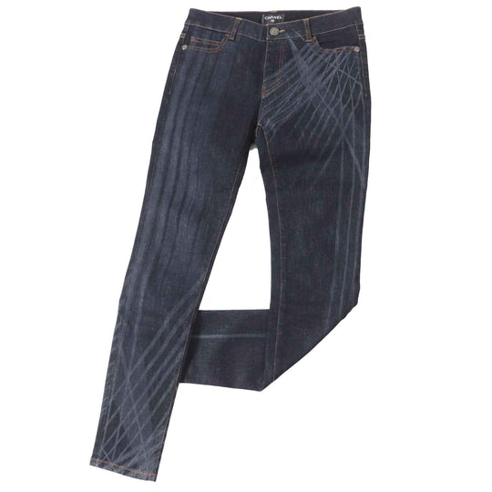 CHANEL Denim pants P47726 Outer material: 97% cotton, Outer material: 3% elastane Indigo blue Women 38 Used Authentic