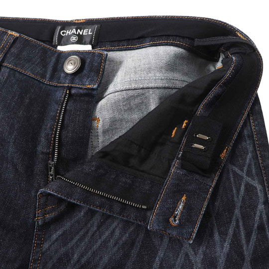 CHANEL Denim pants P47726 Outer material: 97% cotton, Outer material: 3% elastane Indigo blue Women 38 Used Authentic