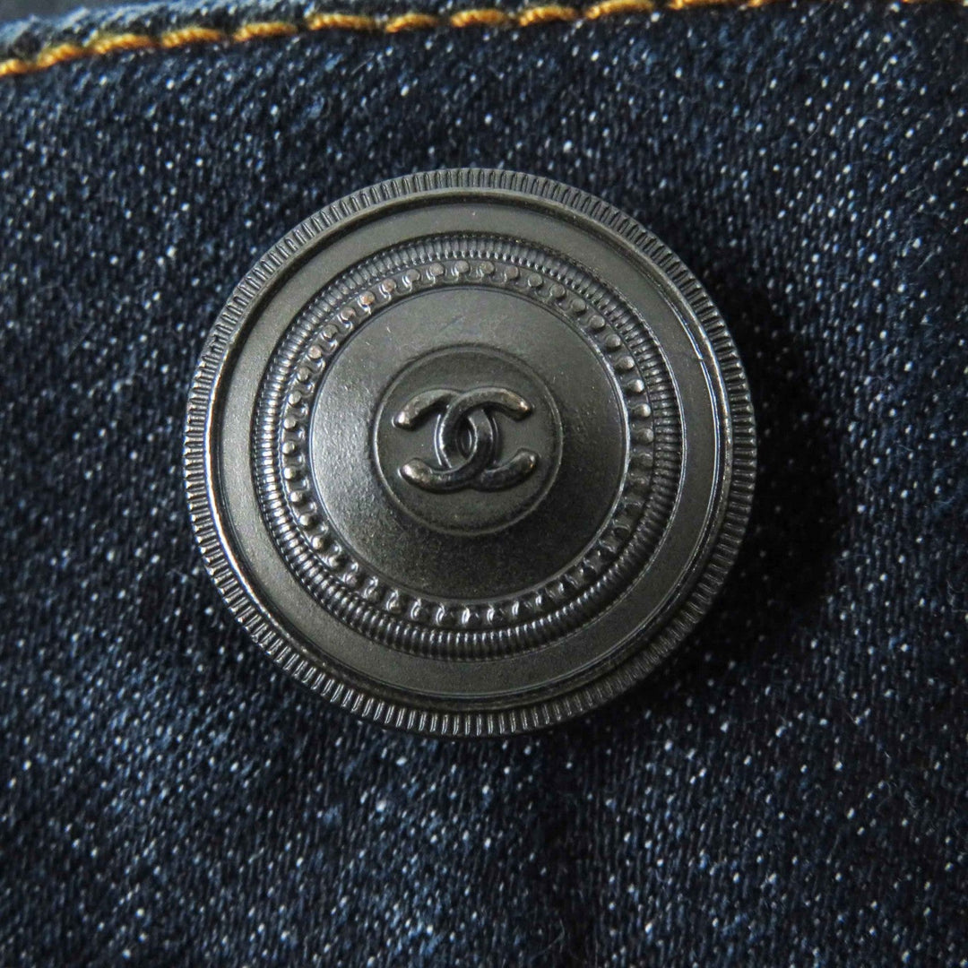 CHANEL Denim pants P47726 Outer material: 97% cotton, Outer material: 3% elastane Indigo blue Women 38 Used Authentic