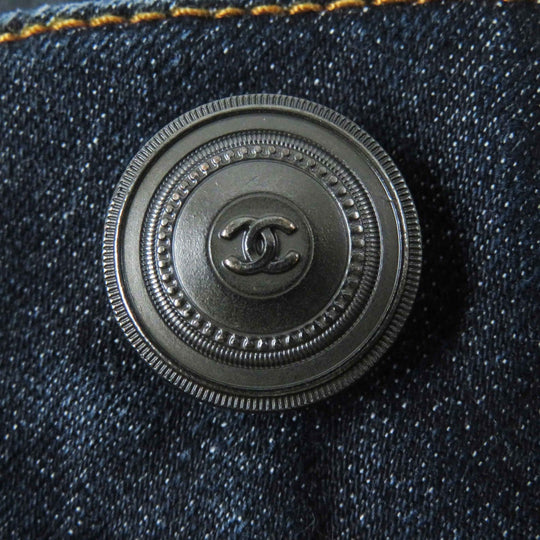 CHANEL Denim pants P47726 Outer material: 97% cotton, Outer material: 3% elastane Indigo blue Women 38 Used Authentic
