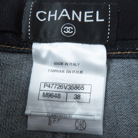 CHANEL Denim pants P47726 Outer material: 97% cotton, Outer material: 3% elastane Indigo blue Women 38 Used Authentic