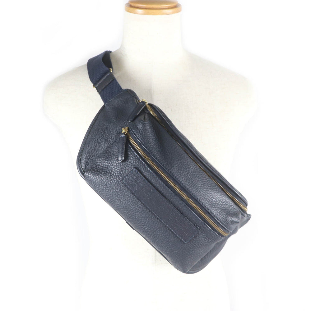 Felisi Waist bag 799/10 Main: Leather Navy mens Used Authentic