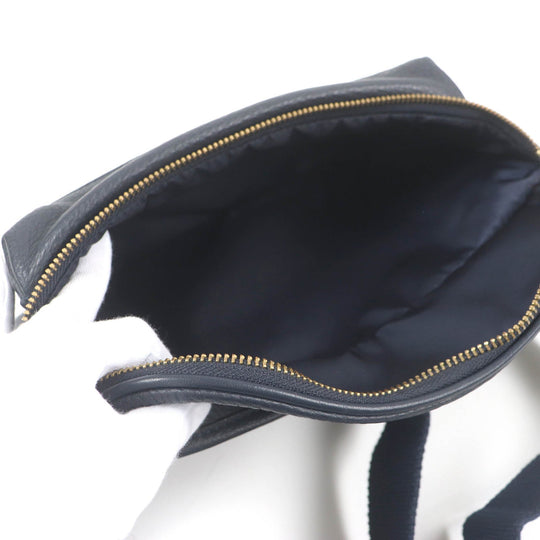 Felisi Waist bag 799/10 Main: Leather Navy mens Used Authentic