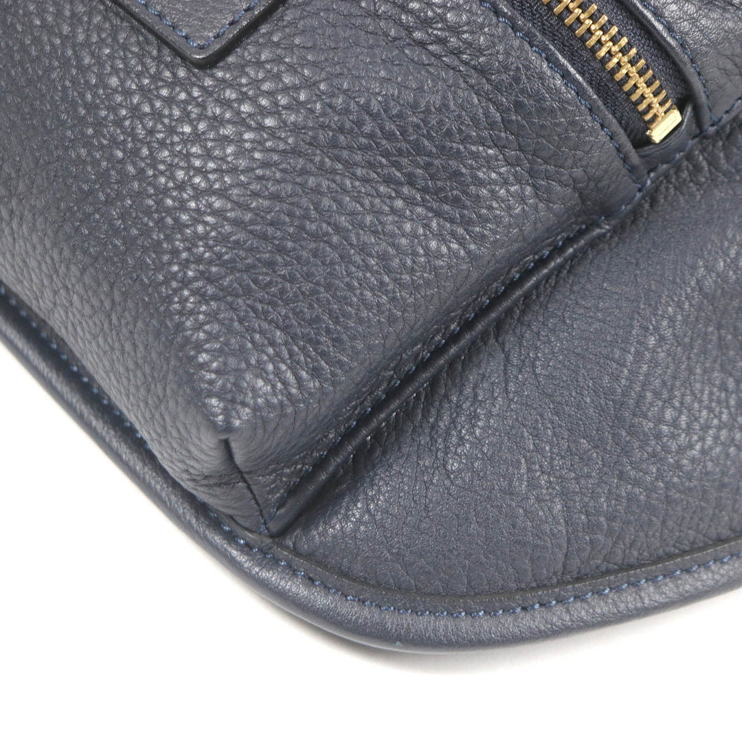 Felisi Waist bag 799/10 Main: Leather Navy mens Used Authentic