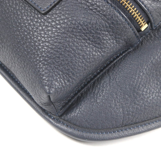 Felisi Waist bag 799/10 Main: Leather Navy mens Used Authentic