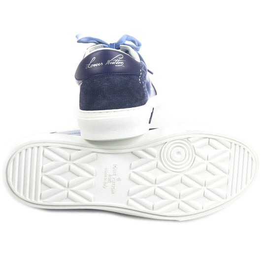 LOUIS VUITTON Low cut sneakers Main: Leather, Main: Canvas Navy LV Oli Line mens 9 Used Authentic