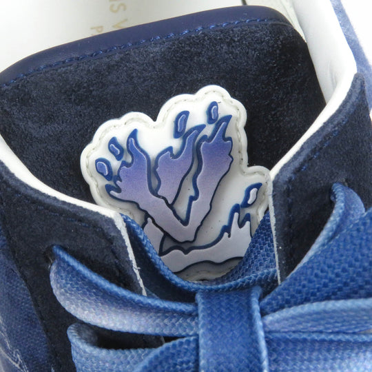 LOUIS VUITTON Low cut sneakers Main: Leather, Main: Canvas Navy LV Oli Line mens 9 Used Authentic