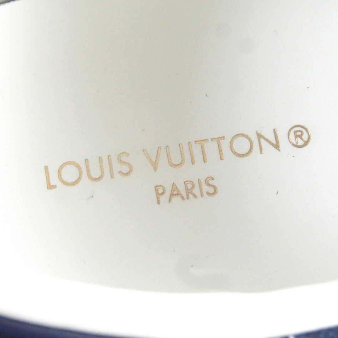 LOUIS VUITTON Low cut sneakers Main: Leather, Main: Canvas Navy LV Oli Line mens 9 Used Authentic
