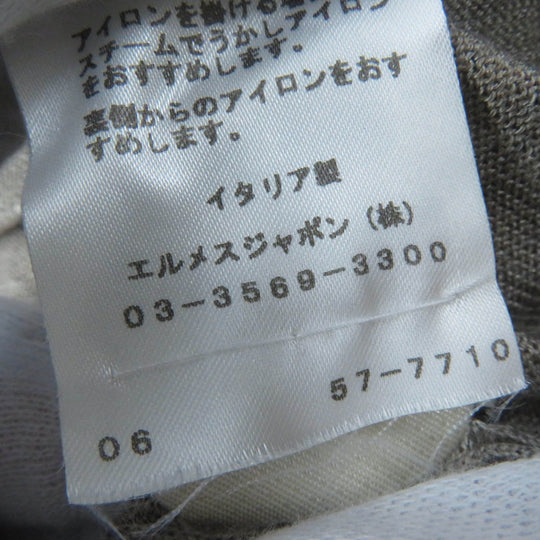 HERMES knit Main: 50% cashmere, Main: 50% silk Brown type Women 34 Used Authentic