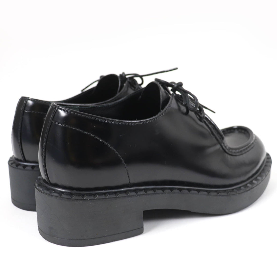 PRADA Leather shoes 1E249N Main: Brushed leather black Women 36 Used Authentic