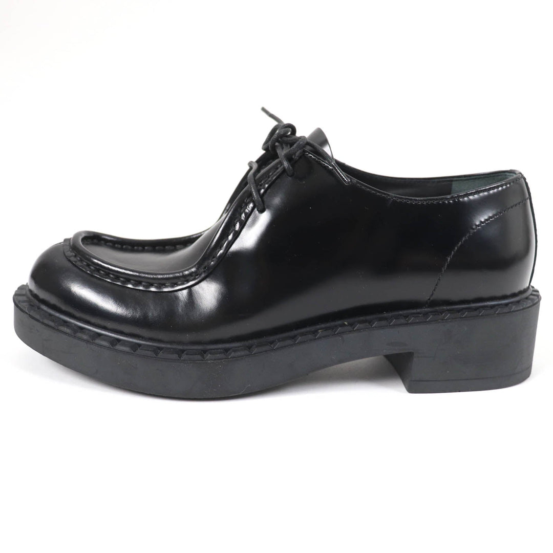 PRADA Leather shoes 1E249N Main: Brushed leather black Women 36 Used Authentic
