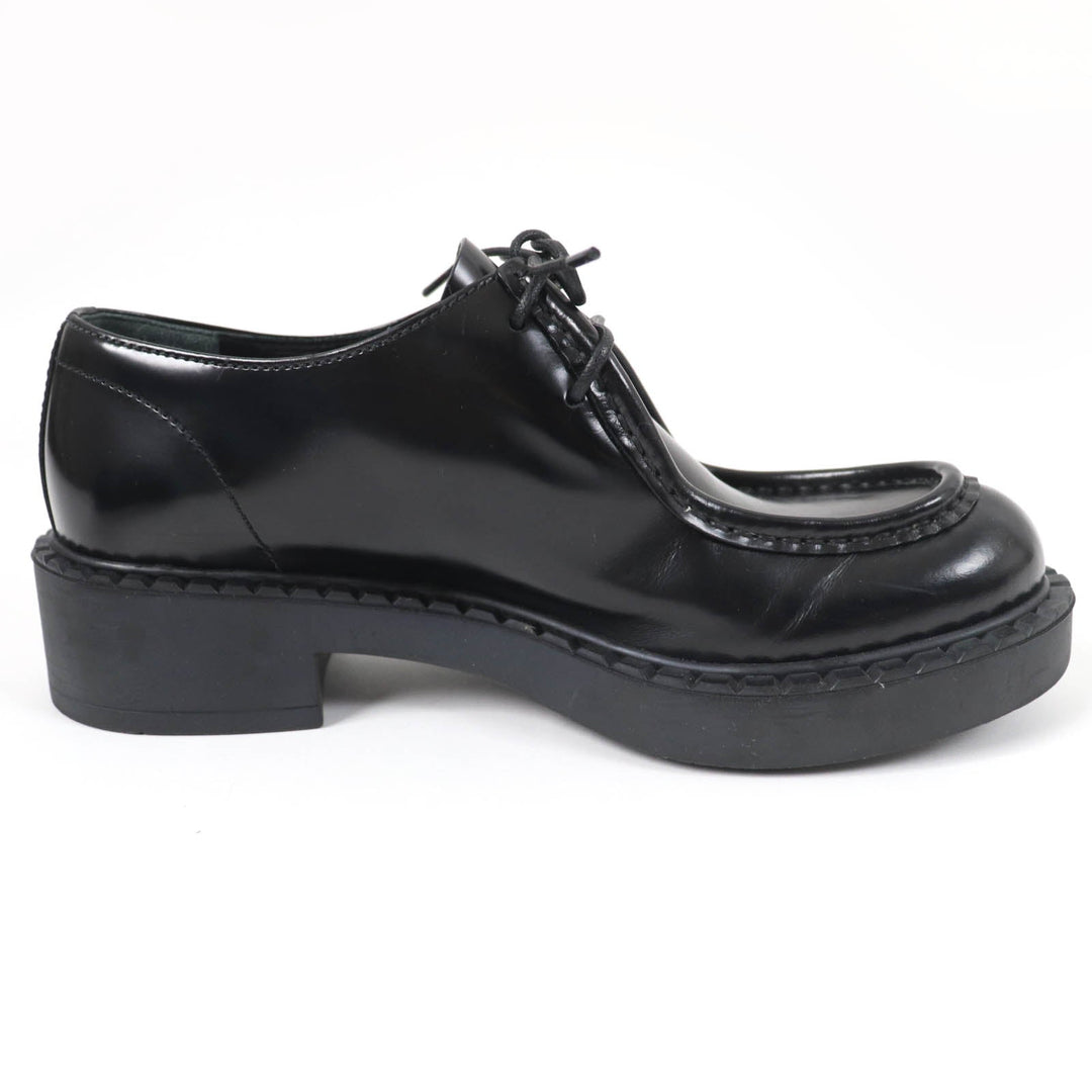 PRADA Leather shoes 1E249N Main: Brushed leather black Women 36 Used Authentic