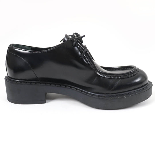 PRADA Leather shoes 1E249N Main: Brushed leather black Women 36 Used Authentic