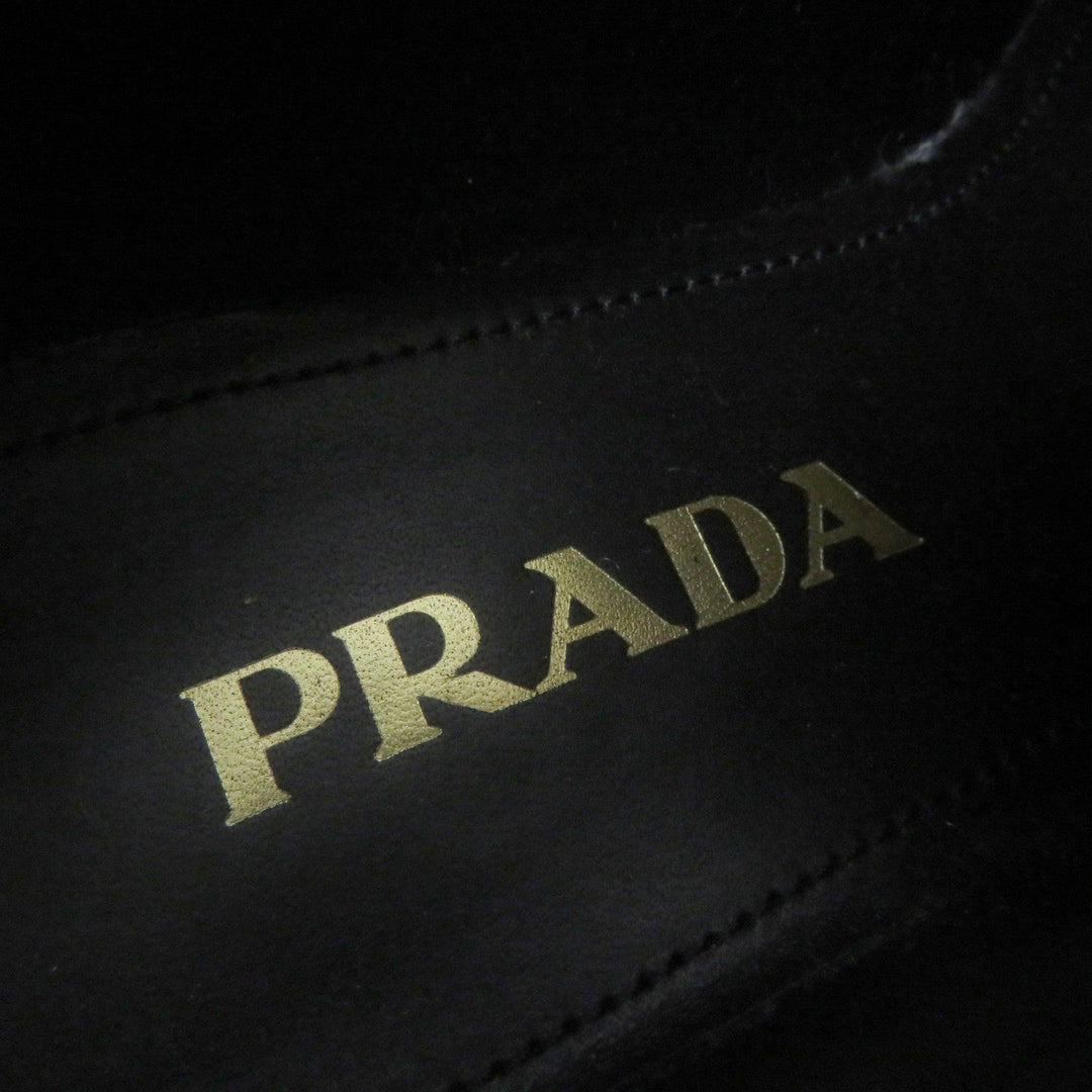 PRADA Leather shoes 1E249N Main: Brushed leather black Women 36 Used Authentic