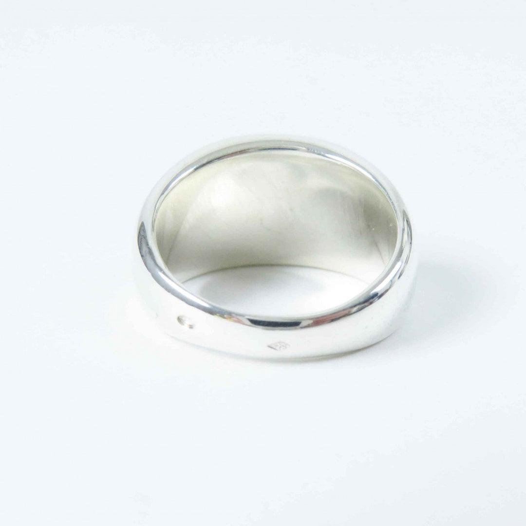 HERMES Ring Main: SV925, Part: 750 Silver gold Seriering Women 51 Used Authentic