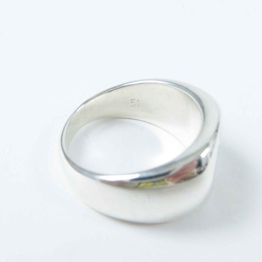 HERMES Ring Main: SV925, Part: 750 Silver gold Seriering Women 51 Used Authentic