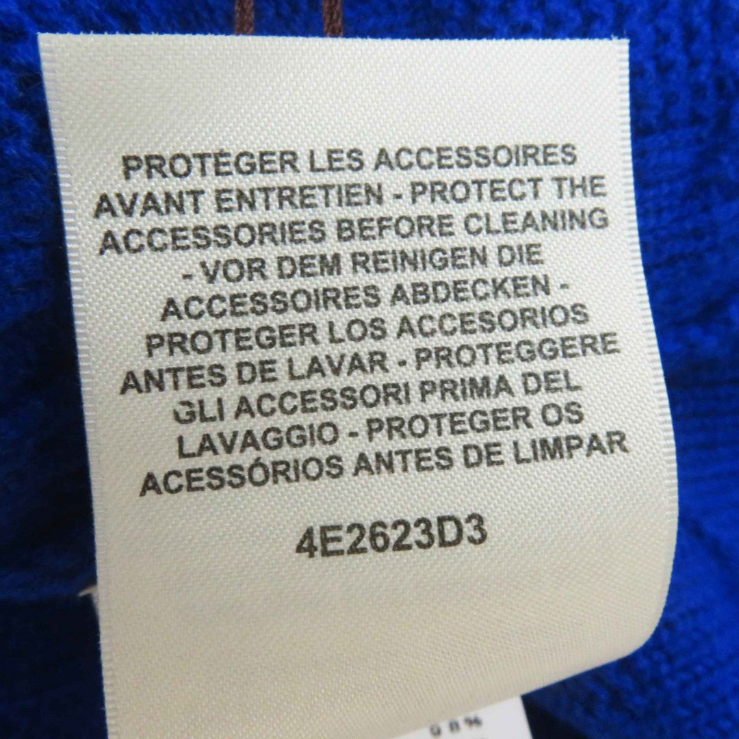 HERMES Hoodie 4E2623D3 Main: 100% wool, part: 98% wool, part: 2% nylon blue Women 34 Used Authentic
