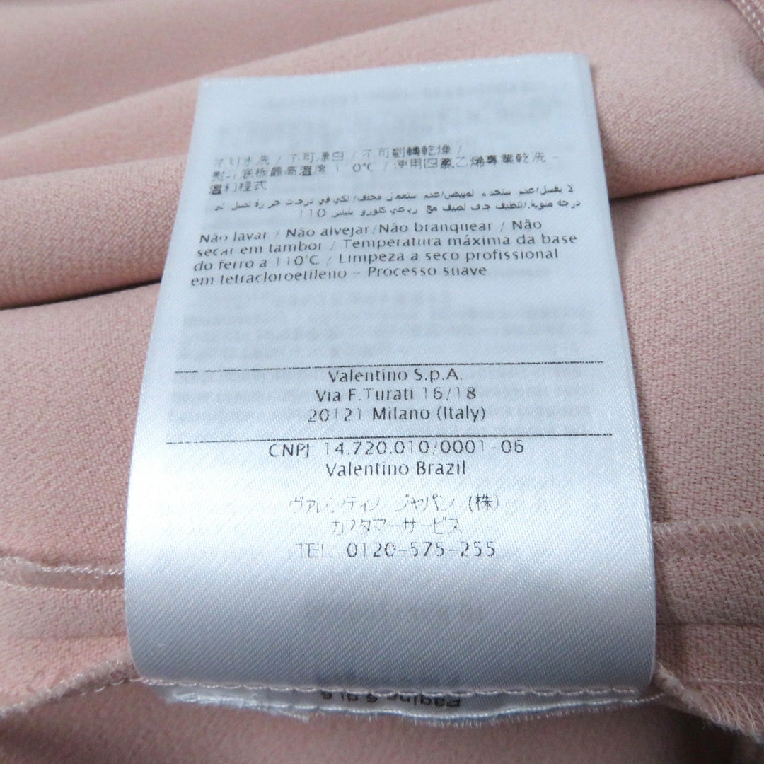 RED VALENTINO one piece Outer: 51% acetate, Outer: 46% rayon, Lining: 3% polyurethane, Part: 100% silk, Part: 100% polyester pink Women 38 Used Authentic