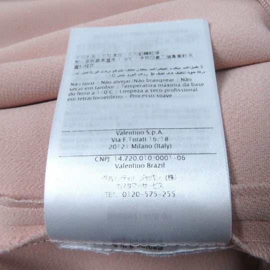 RED VALENTINO one piece Outer: 51% acetate, Outer: 46% rayon, Lining: 3% polyurethane, Part: 100% silk, Part: 100% polyester pink Women 38 Used Authentic