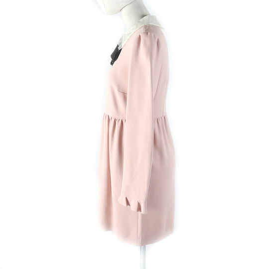 RED VALENTINO one piece Outer: 51% acetate, Outer: 46% rayon, Lining: 3% polyurethane, Part: 100% silk, Part: 100% polyester pink Women 38 Used Authentic