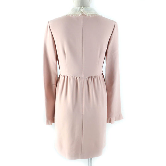 RED VALENTINO one piece Outer: 51% acetate, Outer: 46% rayon, Lining: 3% polyurethane, Part: 100% silk, Part: 100% polyester pink Women 38 Used Authentic