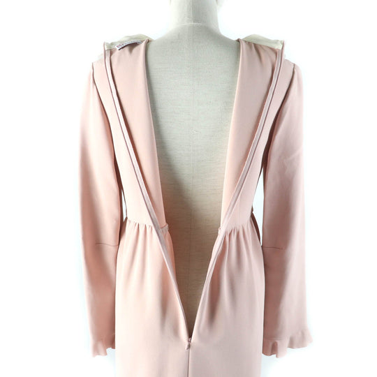 RED VALENTINO one piece Outer: 51% acetate, Outer: 46% rayon, Lining: 3% polyurethane, Part: 100% silk, Part: 100% polyester pink Women 38 Used Authentic