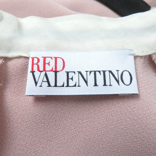 RED VALENTINO one piece Outer: 51% acetate, Outer: 46% rayon, Lining: 3% polyurethane, Part: 100% silk, Part: 100% polyester pink Women 38 Used Authentic