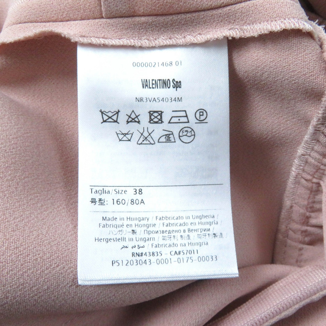 RED VALENTINO one piece Outer: 51% acetate, Outer: 46% rayon, Lining: 3% polyurethane, Part: 100% silk, Part: 100% polyester pink Women 38 Used Authentic